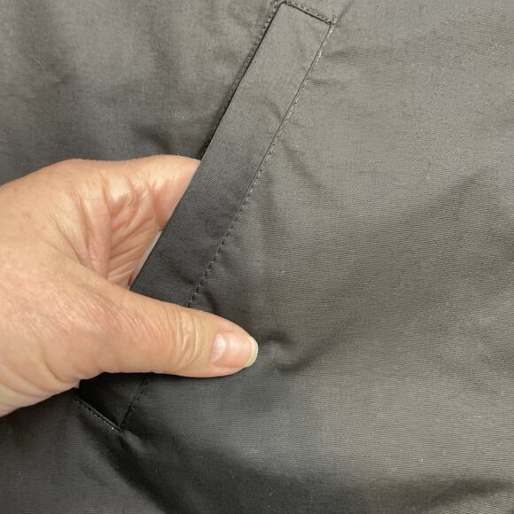 The Barbell Brigade Jacket Mens M Black Nylon Snap Up Pockets Back Graphic Gym - Picture 8 of 10